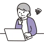 Senior Woman Using A Computer Negative SVG Icon